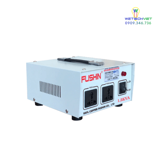 Biến Áp 1 Pha Tự Ngẫu 1.5Kva Fushin 110V/220V - Dây Đồng Bcu1P-1.5K11/22 - Hình Ảnh 2