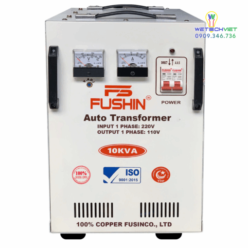 Biến Áp 1 Pha Tự Ngẫu 10Kva Fushin 110V/220V - Dây Đồng Bal1P-10K11/22