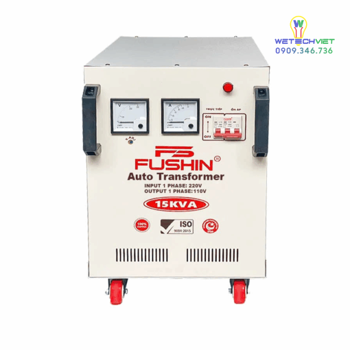 Biến Áp 1 Pha Tự Ngẫu 15Kva Fushin 110V/220V - Dây Đồng Bcu1P-15K11/22