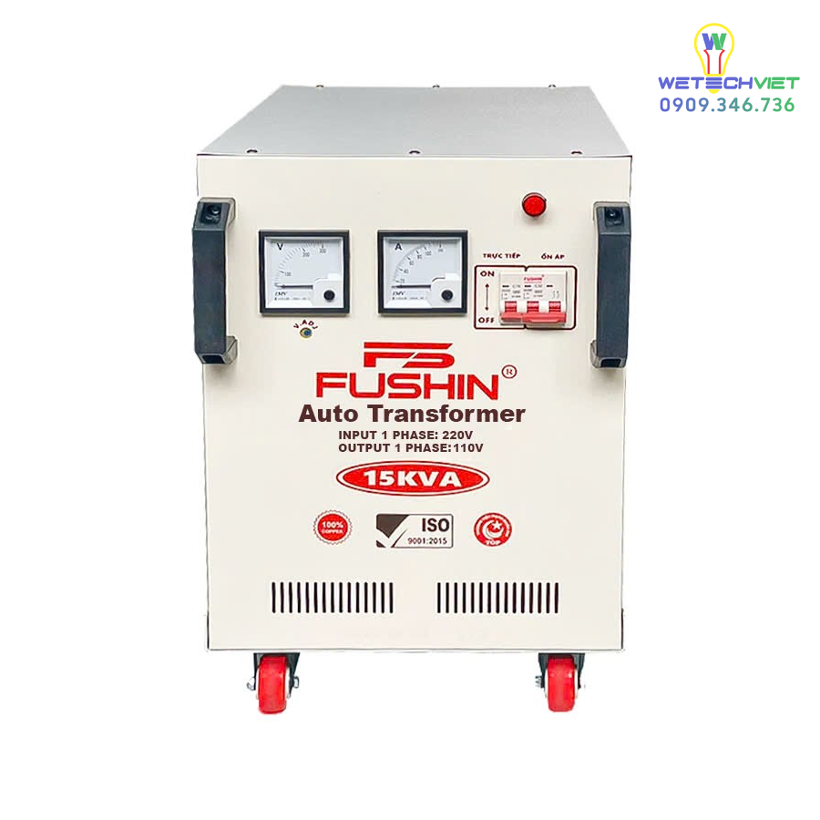 Biến Áp 1 Pha Tự Ngẫu 15Kva Fushin 110V/220V - Dây Đồng Bcu1P-15K11/22 6 Bcu1P-15K11/22