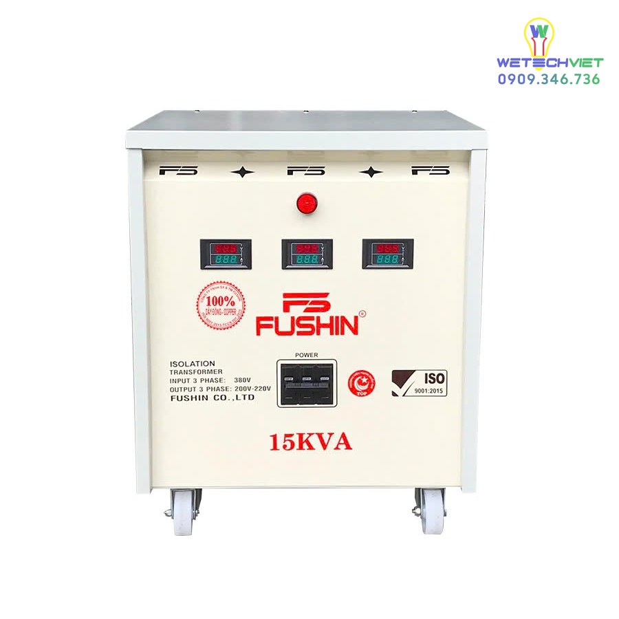 Biến Áp Cách Ly 3 Pha 690V/380V 15Kva - Dây Đồng Fushin S.iicc3P-15K69/38 6 S.iicc3P-15K69/38