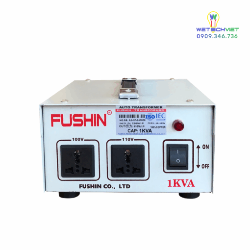 Biến Áp 1 Pha Tự Ngẫu 1Kva Fushin 110V/220V - Thông Dụng Bal1P-1Kva11/22