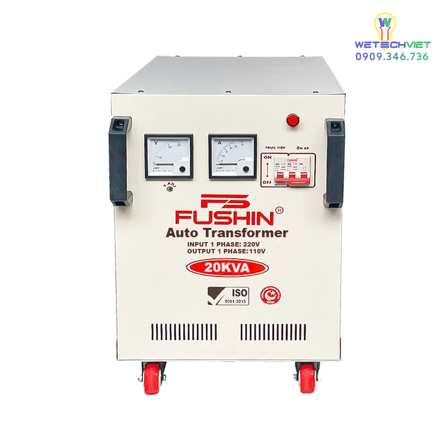 Biến Áp 1 Pha Tự Ngẫu 20Kva Fushin 110V/220V - Thông Dụng Bal1P-20K11/22 6 Bal1P-20K11/22