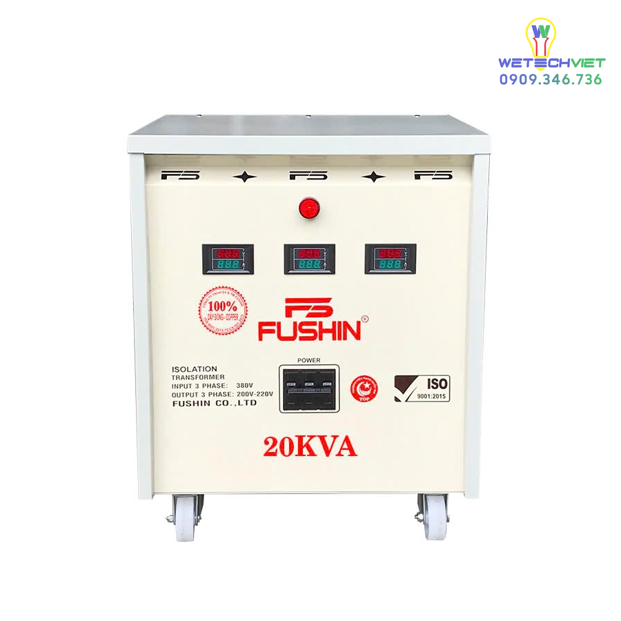 Biến Áp Cách Ly 3 Pha 690V/380V 20Kva - Dây Đồng Fushin S.iicc3P-20K69/38 6 S.iicc3P-20K69/38