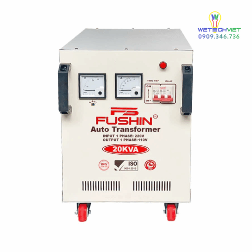 Biến Áp 1 Pha Tự Ngẫu 20Kva Fushin 110V/220V - Dây Đồng Bcu1P-20K11/22
