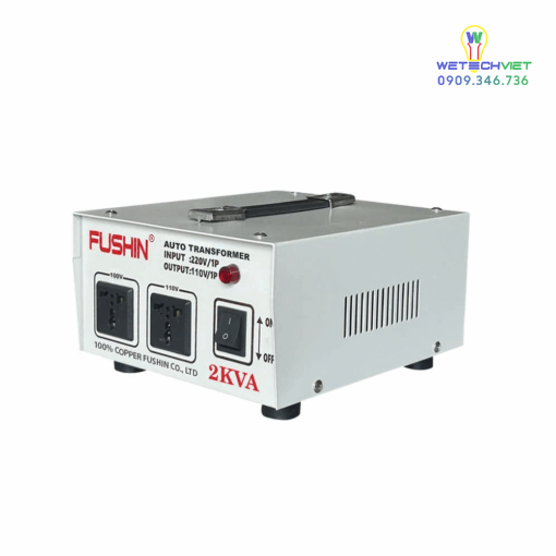 Biến Áp 1 Pha Tự Ngẫu 2Kva Fushin 110V/220V - Dây Đồng Bcu1P-2K11/22 - Hình Ảnh 2
