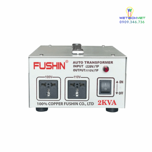 Biến Áp 1 Pha Tự Ngẫu 2Kva Fushin 110V/220V - Dây Đồng Bcu1P-2K11/22