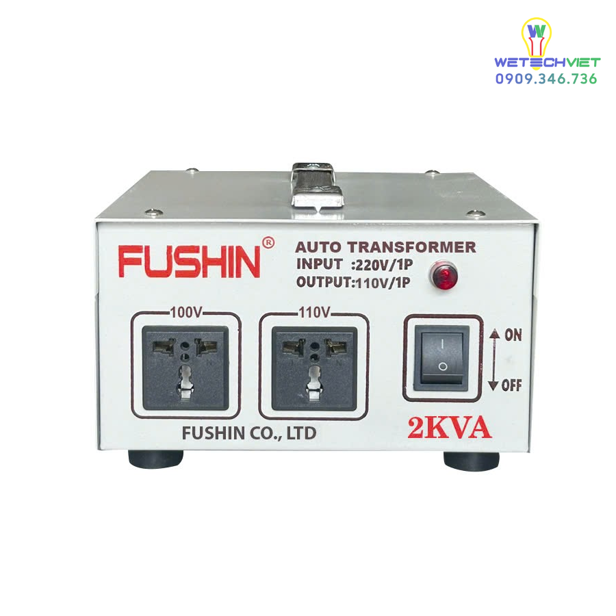 Biến Áp 1 Pha Tự Ngẫu 2Kva Fushin 110V/220V - Thông Dụng Bal1P-2Kva11/22 6 Bal1P-2Kva11/22