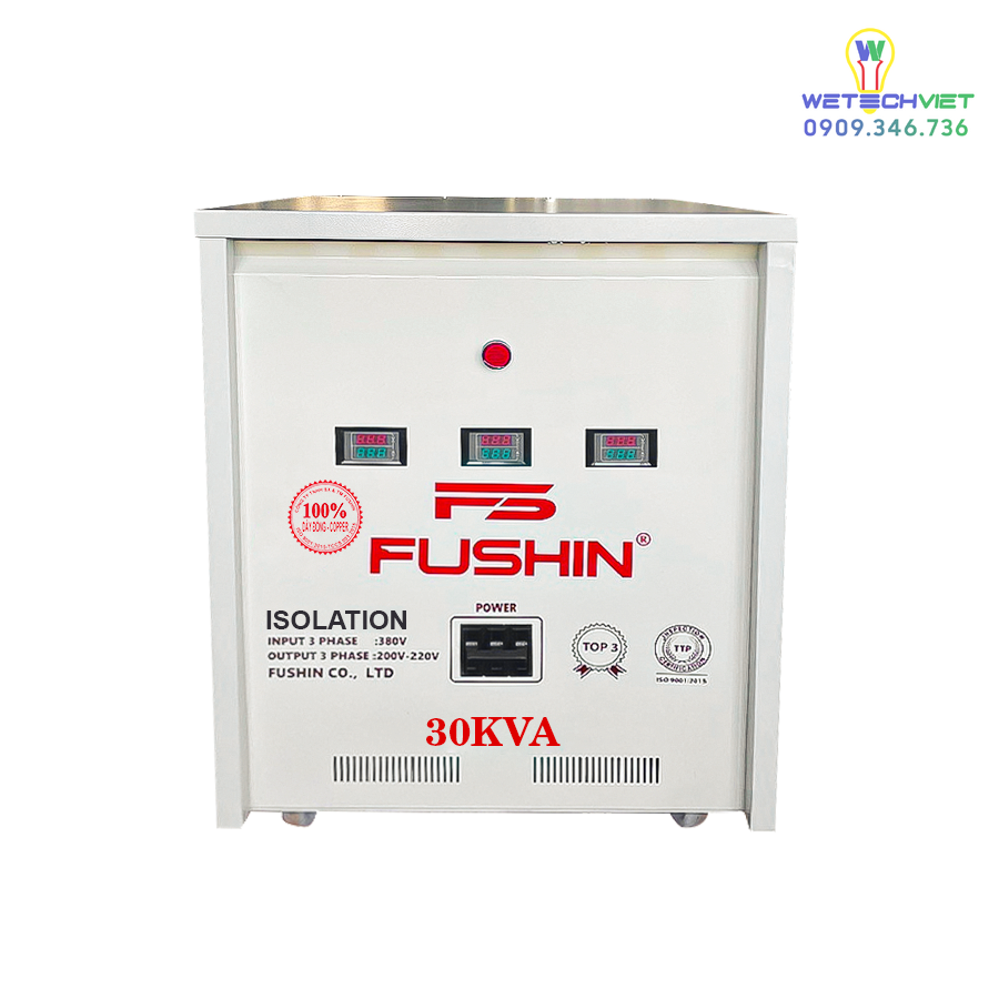 Biến Áp Cách Ly 3 Pha 690V/380V 30Kva - Dây Đồng Fuhin S.iicc3P-30K69/38 6 S.iicc3P-30K69/38