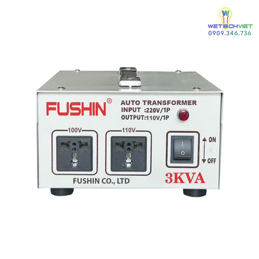 Biến Áp 1 Pha Tự Ngẫu 3Kva Fushin 110V/220V - Thông Dụng Bal1P-3Kva11/22 6 Bal1P-3Kva11/22