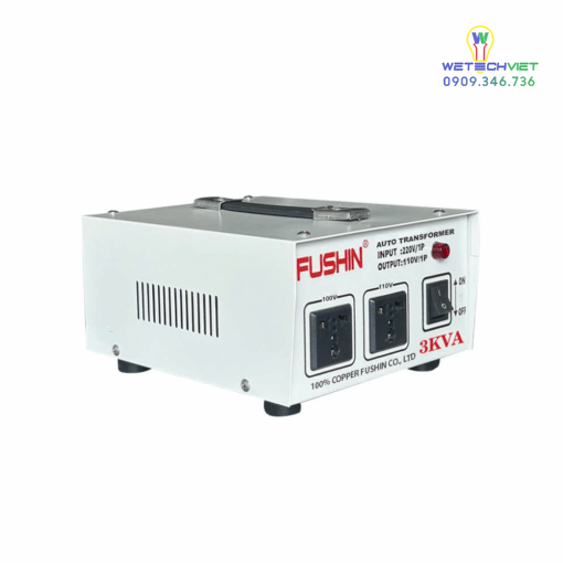 Biến Áp 1 Pha Tự Ngẫu 3Kva Fushin 110V/220V - Dây Đồng Bcu1P-3Kva11/22 - Hình Ảnh 2