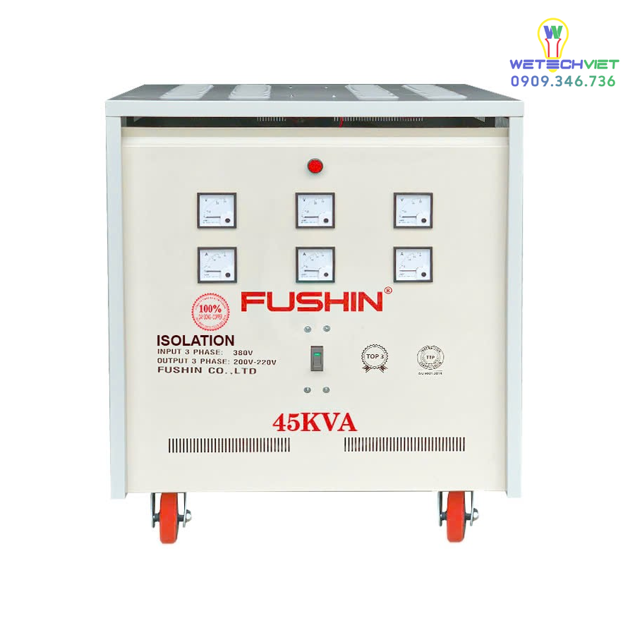 Biến Áp Cách Ly 3 Pha 690V/380V 45Kva - Dây Đồng Fushin S.iicc3P-45K69/38 6 S.iicc3P-45K69/38