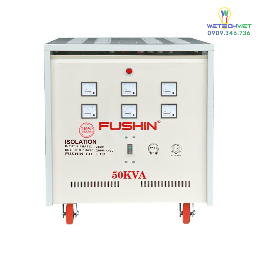 Biến Áp Cách Ly 3 Pha 690V/380V 50Kva - Dây Đồng Fushin S.iicc3P-50K69/38 6 S.iicc3P-50K69/38