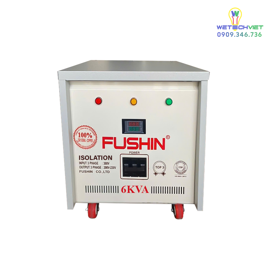 Biến Áp Cách Ly 3 Pha 690V/380V 6Kva Fushin - Dây Đồng S.iicc3P-6K69/38 6 S.iicc3P-6K69/38