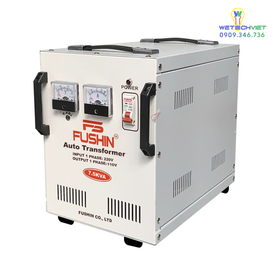 Biến Áp 1 Pha Tự Ngẫu 7.5Kva Fushin 110V/220V - Thông Dụng Bal1P-7.5K11/22 6 Bal1P-7.5K11/22