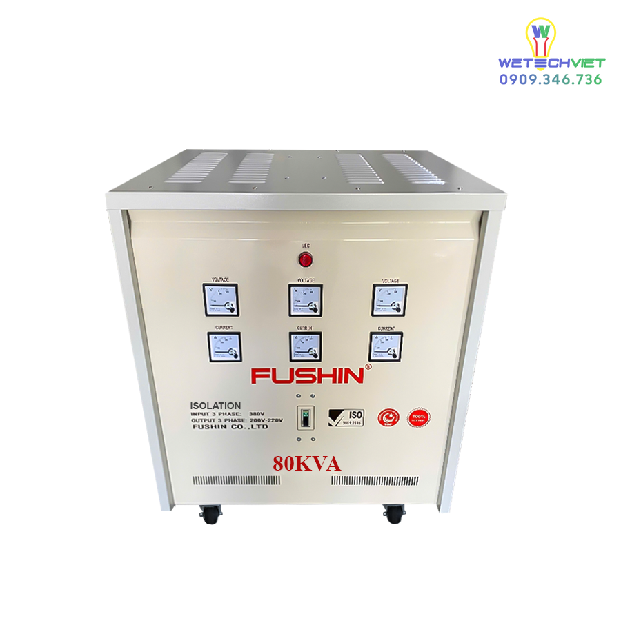 Biến Áp Cách Ly 3 Pha 690V/380V 80Kva - Dây Đồng Fushin S.iicc3P-80K69/38 6 S.iicc3P-80K69/38