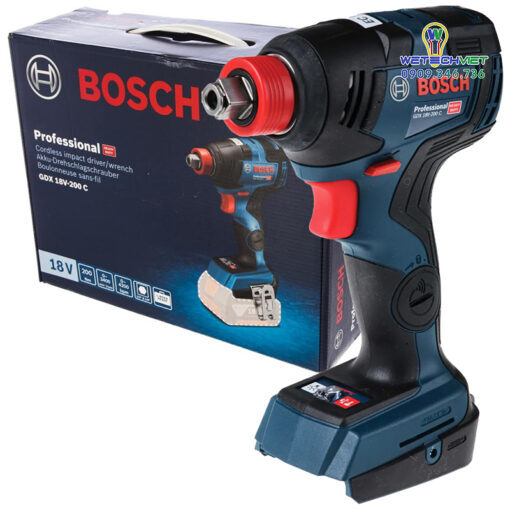 Máy Siết Bu Lông Dùng Pin Bosch Gdx 18V-200 C (Solo)