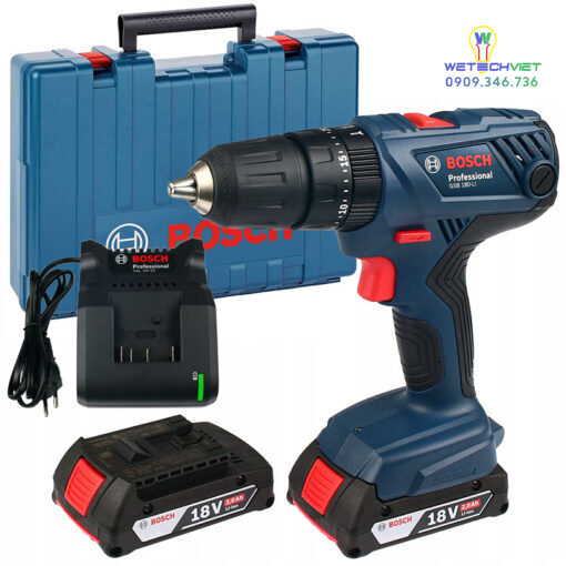Máy Khoan Động Lực Dùng Pin Bosch Gsb 180-Li (Kèm Phụ Kiện) - Hình Ảnh 2