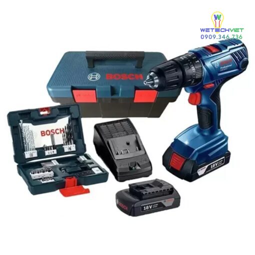 Máy Khoan Động Lực Dùng Pin Bosch Gsb 180-Li (Hộp Công Cụ + Set 41 Món Ac) - Hình Ảnh 2
