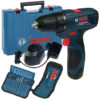 Máy khoan vặn vít dùng pin Bosch GSR 120-LI GEN II (1 pin+sạc 2 chấu+phụ kiện)