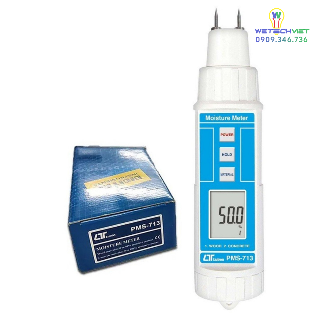 Bút Đo Độ Ẩm Gỗ, Bê Tông, Giấy Lutron Pms-713 6 Pms-713
