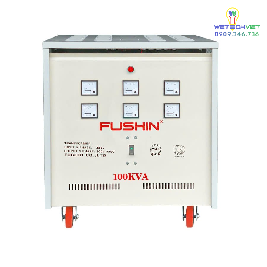 Biến Áp Tự Ngẫu 3 Pha 440V/220V 100Kva Fushin - Thông Dụng S.iial1-3P-100K44/22 6 S.iial1-3P-100K44/22