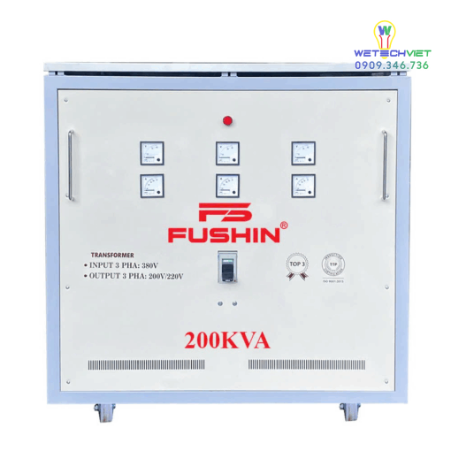 Biến Áp Tự Ngẫu 3 Pha 440V/220V 200Kva Fushin - Thông Dụng S.iial1-3P-200K44/22