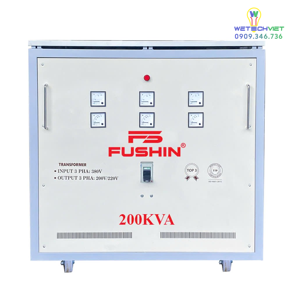Biến Áp Tự Ngẫu 3 Pha 440V/220V 200Kva Fushin - Thông Dụng S.iial1-3P-200K44/22 6 S.iial1-3P-200K44/22