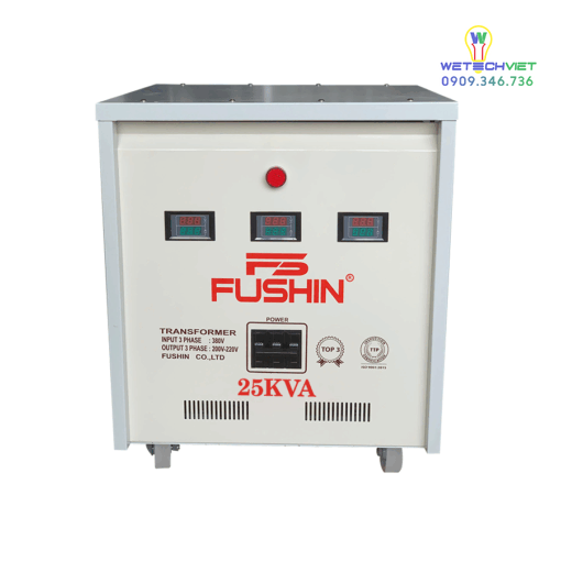 Biến Áp Tự Ngẫu 3 Pha 440V/220V 25Kva Fushin - Thông Dụng S.iial1-3P-25K44/22