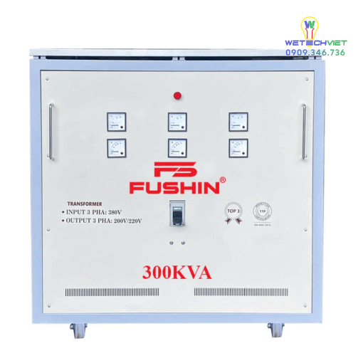 Biến Áp Tự Ngẫu 3 Pha 440V/220V 300Kva Fushin - Thông Dụng S.iial1-3P-300K44/22