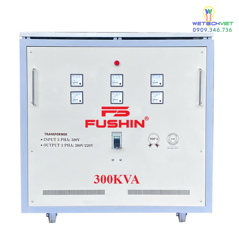 Biến Áp Tự Ngẫu 3 Pha 440V/220V 300Kva Fushin - Thông Dụng S.iial1-3P-300K44/22 6 S.iial1-3P-300K44/22