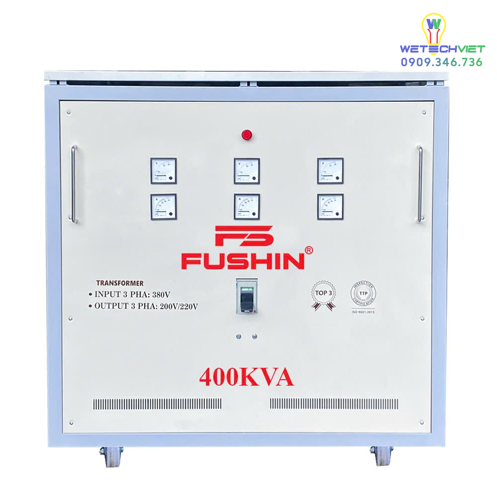Biến Áp Tự Ngẫu 3 Pha 440V/220V 400Kva Fushin - Thông Dụng S.iial1-3P-400K44/22 6 S.iial1-3P-400K44/22
