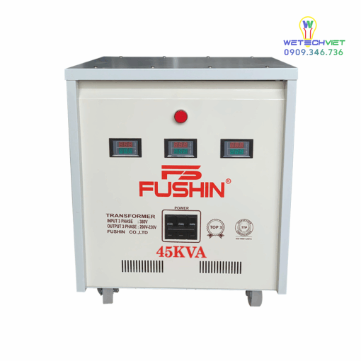 Biến Áp Tự Ngẫu 3 Pha 440V/220V 45Kva Fushin - Thông Dụng S.iial1-3P-45K44/22