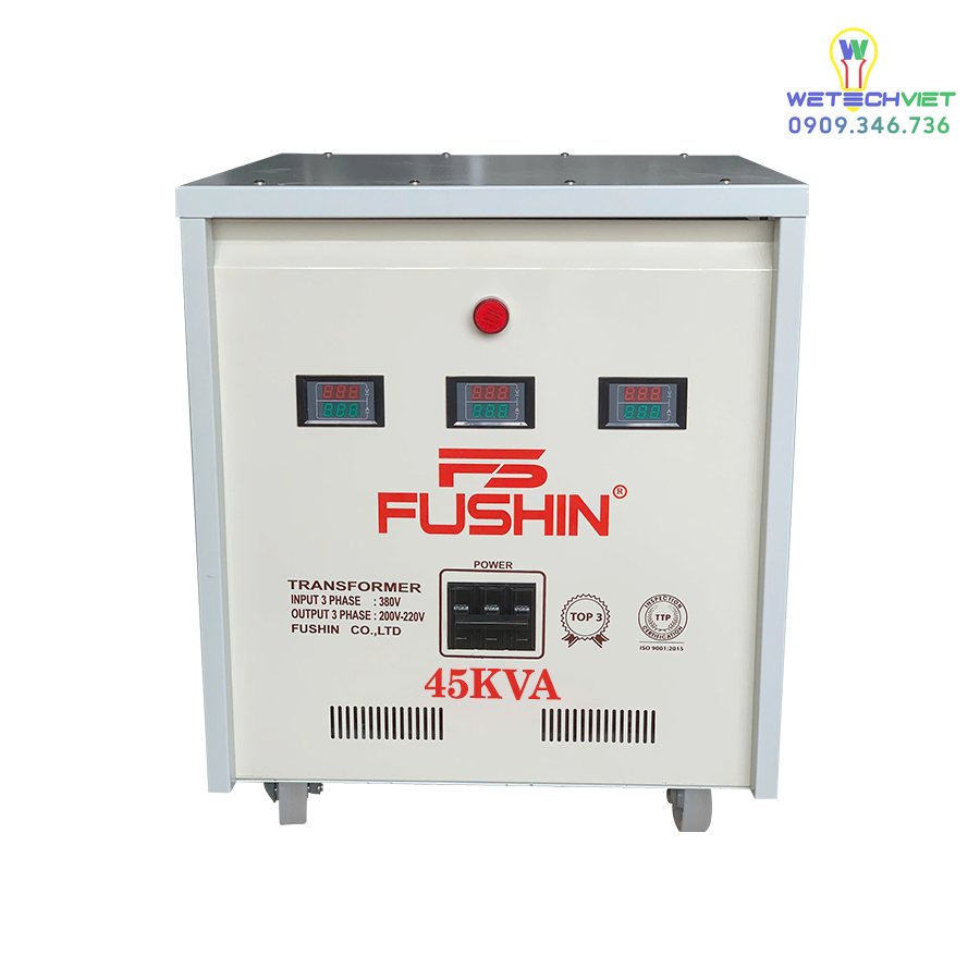 Biến Áp Tự Ngẫu 3 Pha 440V/220V 45Kva Fushin - Thông Dụng S.iial1-3P-45K44/22 6 S.iial1-3P-45K44/22