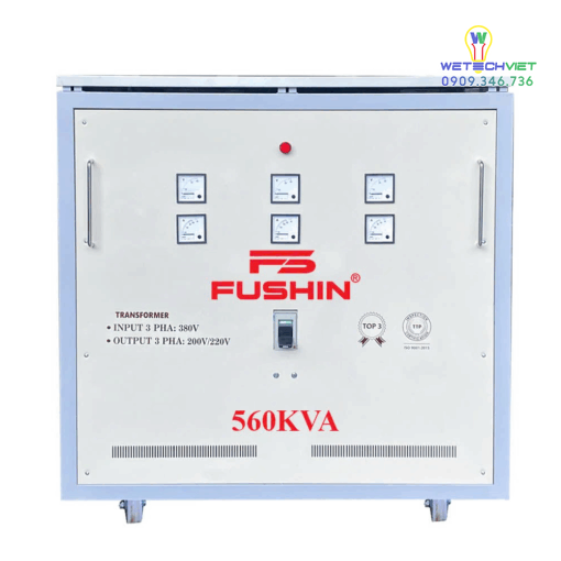 Biến Áp Tự Ngẫu 3 Pha 440V/220V 560Kva Fushin - Thông Dụng S.iial1-3P-560K44/22