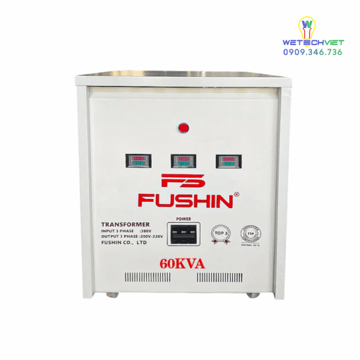 Biến Áp Tự Ngẫu 3 Pha 440V/220V 60Kva Fushin - Thông Dụng S.iial1-3P-50K44/22