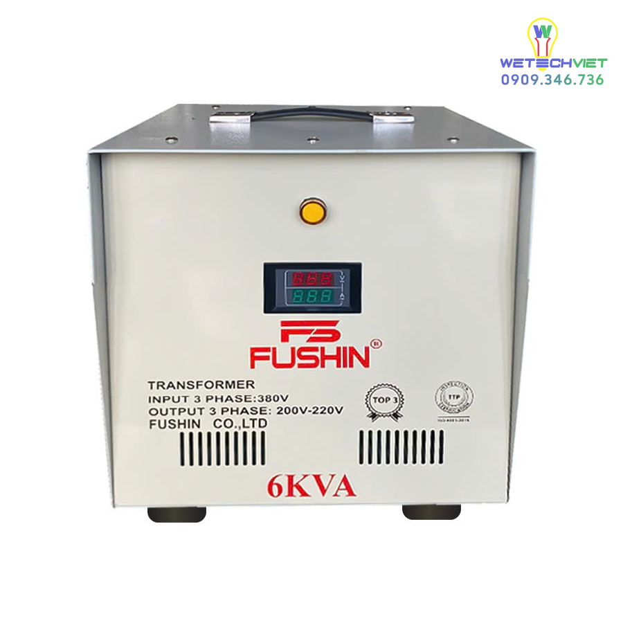 Biến Áp Tự Ngẫu 3 Pha 440V/220V 6Kva Fushin - Thông Dụng S.iial1-3P-6K44/22 6 S.iial1-3P-6K44/22