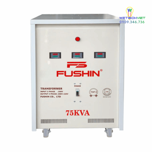 Biến Áp Tự Ngẫu 3 Pha 440V/220V 75Kva Fushin - Thông Dụng S.iial1-3P-75K44/22