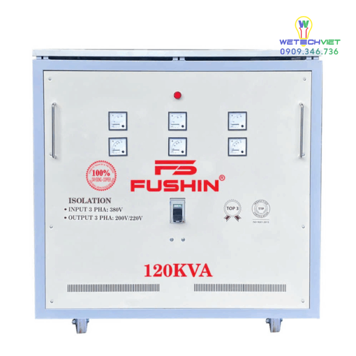 Biến Áp Cách Ly 3 Pha 690V/380V 120Kva - Dây Đồng Fushin S.iicc3P-120K69/38