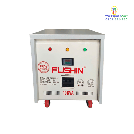 Biến Áp Tự Ngẫu 3 Pha 440V/220V 10Kva Fushin - Dây Đồng S.iicu3P-10K44/22