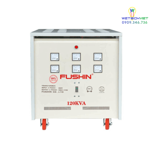 Biến Áp Tự Ngẫu 3 Pha 440V/220V 120Kva Fushin - Dây Đồng S.iicu3P-120K44/22