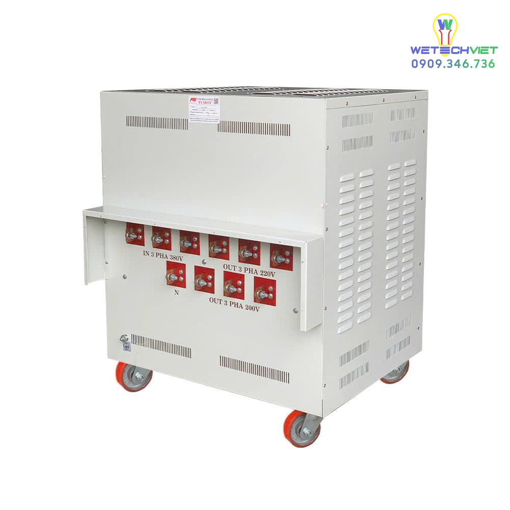 Biến Áp Tự Ngẫu 3 Pha 440V/220V 150Kva Fushin - Dây Đồng S.iicu3P-150K44/22 6 S.iicu3P-150K44/22