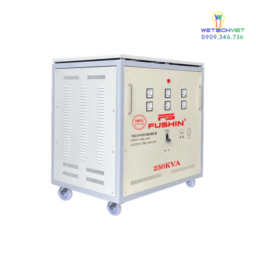 Biến Áp Tự Ngẫu 3 Pha 440V/220V 250Kva Fushin - Dây Đồng S.iicu3P-250K44/22 - Hình Ảnh 2