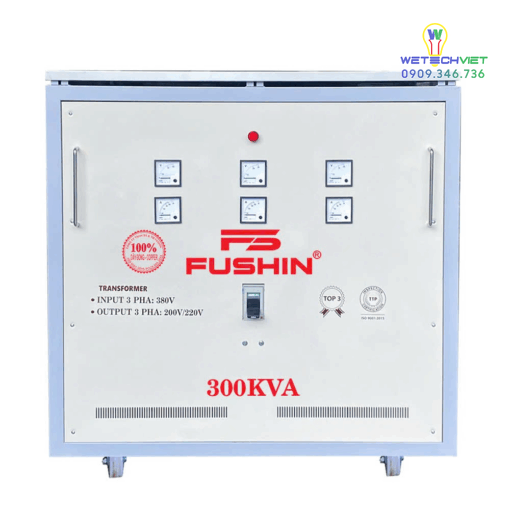 Biến Áp Tự Ngẫu 3 Pha 440V/220V 300Kva Fushin - Dây Đồng S.iicu3P-300K44/22