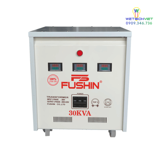 Biến Áp Tự Ngẫu 3 Pha 440V/220V 30Kva Fushin - Dây Đồng S.iicu3P-30K44/22