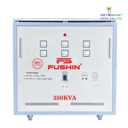 Biến Áp Tự Ngẫu 3 Pha 440V/220V 350Kva Fushin - Dây Đồng S.iicu3P-350K44/22