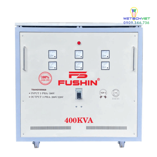 Biến Áp Tự Ngẫu 3 Pha 440V/220V 400Kva Fushin - Dây Đồng S.iicu3P-400K44/22