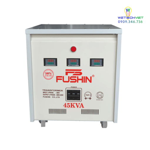 Biến Áp Tự Ngẫu 3 Pha 440V/220V 45Kva Fushin - Dây Đồng S.iicu3P-45K44/22