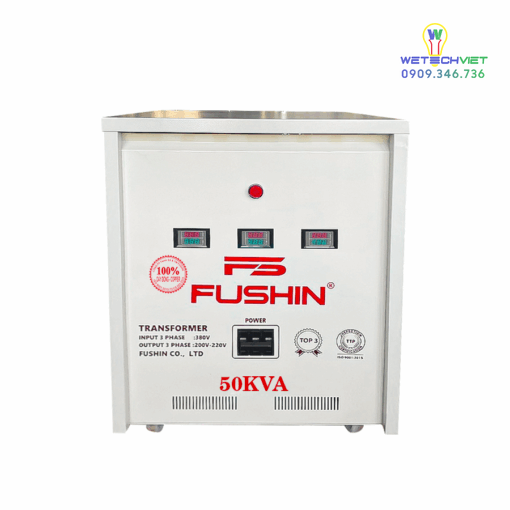 Biến Áp Tự Ngẫu 3 Pha 440V/220V 50Kva Fushin - Dây Đồng S.iicu3P-50K44/22