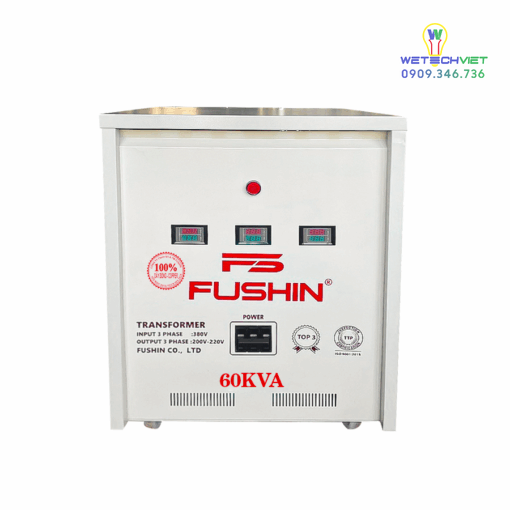 Biến Áp Tự Ngẫu 3 Pha 440V/220V 60Kva Fushin - Dây Đồng S.iicu3P-60K44/22